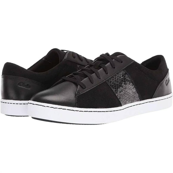 Clarks Shoes - Clarks Pawley Rilee Snakeskin Suede Sneaker | 8